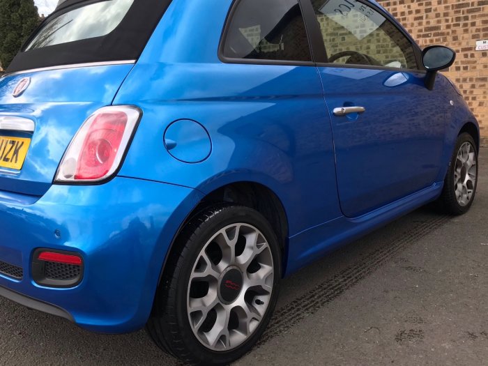 Fiat 500 1.2 S 2dr Convertible Petrol Blue