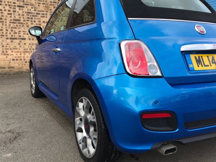 Fiat 500 1.2 S 2dr Convertible Petrol Blue