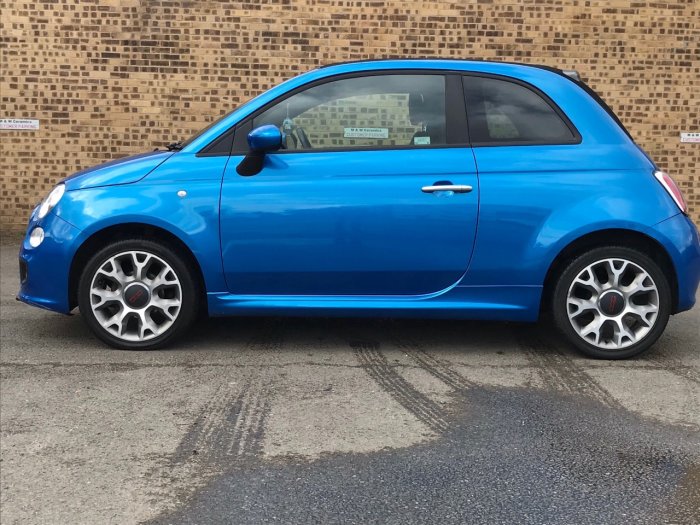 Fiat 500 1.2 S 2dr Convertible Petrol Blue