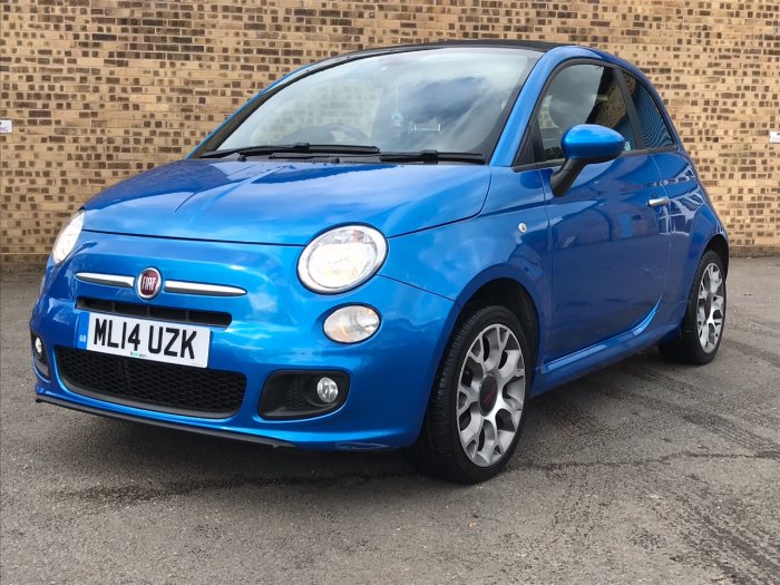 Fiat 500 1.2 S 2dr Convertible Petrol Blue