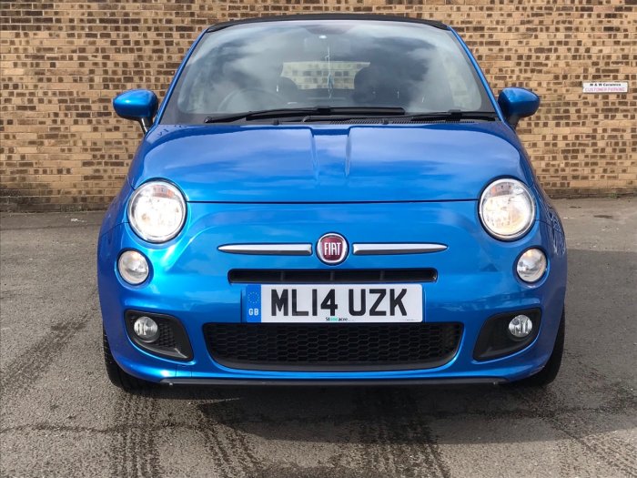 Fiat 500 1.2 S 2dr Convertible Petrol Blue