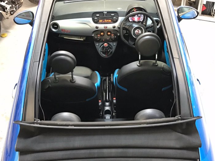 Fiat 500 1.2 S 2dr Convertible Petrol Blue