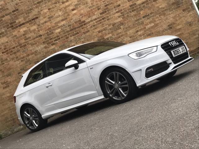 Audi A3 1.4 TFSI 150 S Line 3dr S Tronic [Nav] Hatchback Petrol White