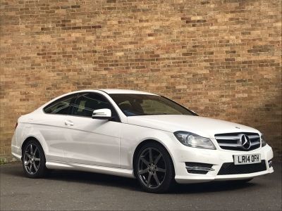 Mercedes-Benz C Class 2.1 C220 CDI AMG Sport Edition 2dr Auto Coupe Diesel WhiteMercedes-Benz C Class 2.1 C220 CDI AMG Sport Edition 2dr Auto Coupe Diesel White at New March Car Centre March