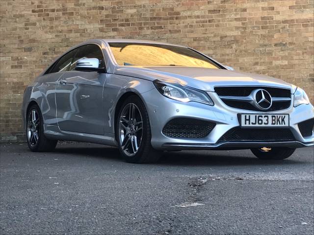 Mercedes-Benz E Class 2.1 E220 CDI AMG Sport 2dr 7G-Tronic Coupe Diesel Silver