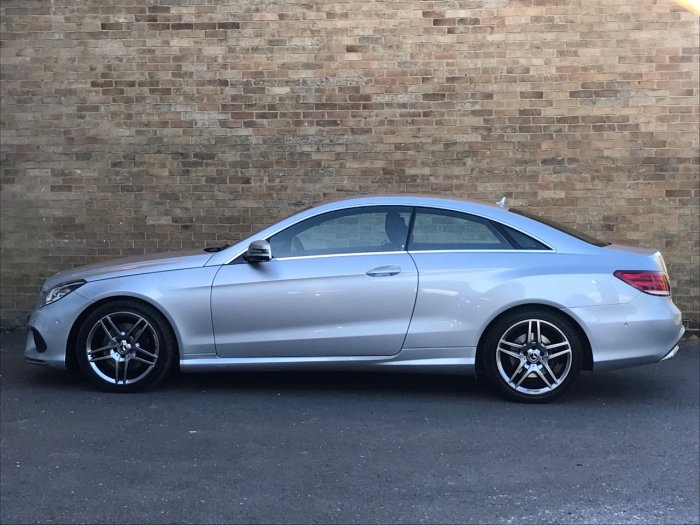 Mercedes-Benz E Class 2.1 E220 CDI AMG Sport 2dr 7G-Tronic Coupe Diesel Silver