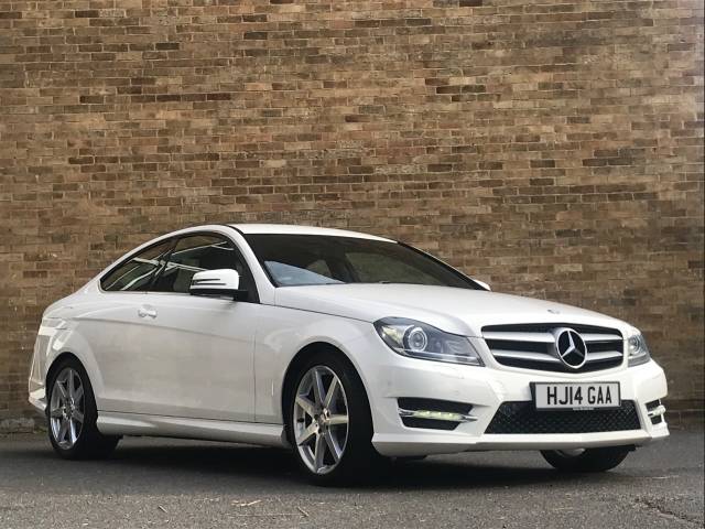 Mercedes-Benz C Class 2.1 C220 CDI AMG Sport Edition 2dr Auto [Premium] Coupe Diesel White