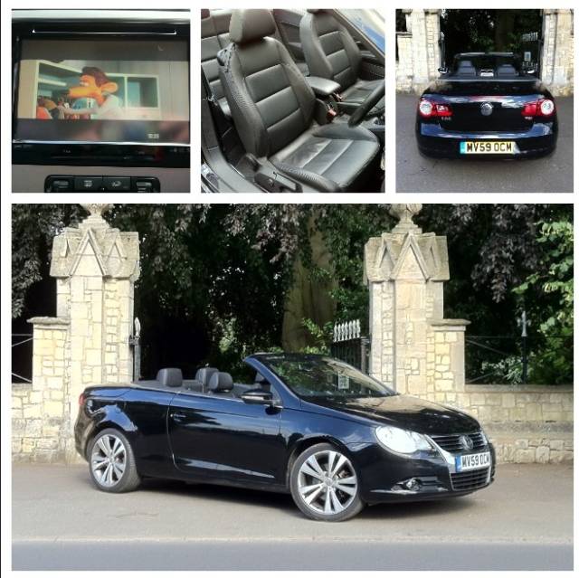 Volkswagen Eos 1.4 TSI 160 Sport 2dr Convertible Petrol Black