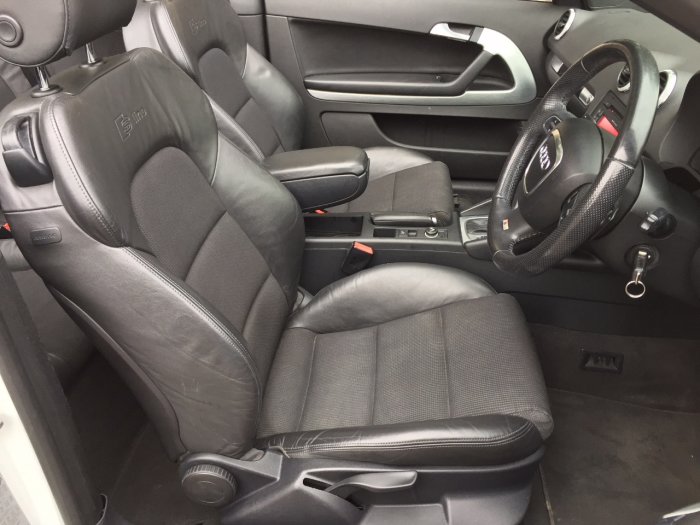 Audi A3 2.0 TDI Diesel S Line 2dr S Tronic Auto Automatic Cabriolet Convertible Diesel White