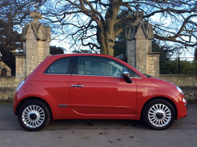 Fiat 500 1.2 Lounge 3dr [Start Stop] Hatchback Petrol Red