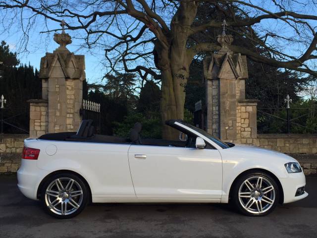 Audi A3 2.0 TDI S Line 2dr [Start Stop] Convertible Diesel White