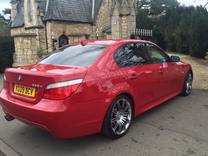 BMW 5 Series 3.0 Facelift 535d M Sport 4dr Step Auto Saloon Diesel Red