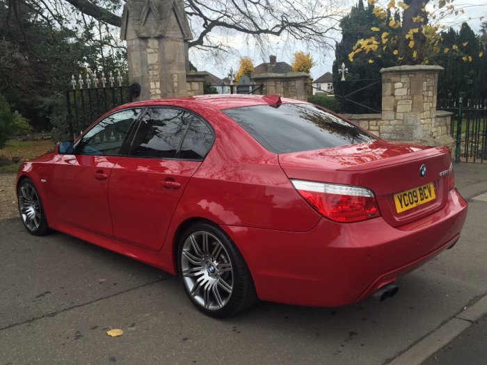 BMW 5 Series 3.0 Facelift 535d M Sport 4dr Step Auto Saloon Diesel Red