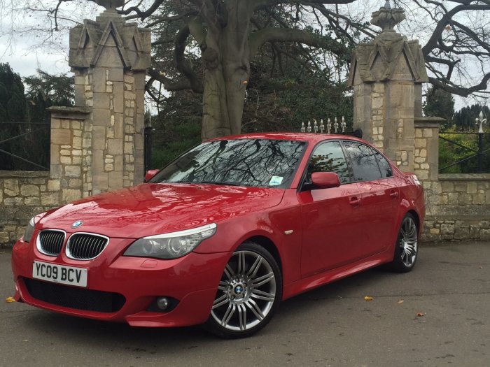 BMW 5 Series 3.0 Facelift 535d M Sport 4dr Step Auto Saloon Diesel Red