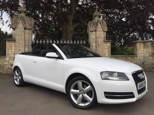 Audi A3 1.6 TDI Technik 2dr Convertible Diesel White