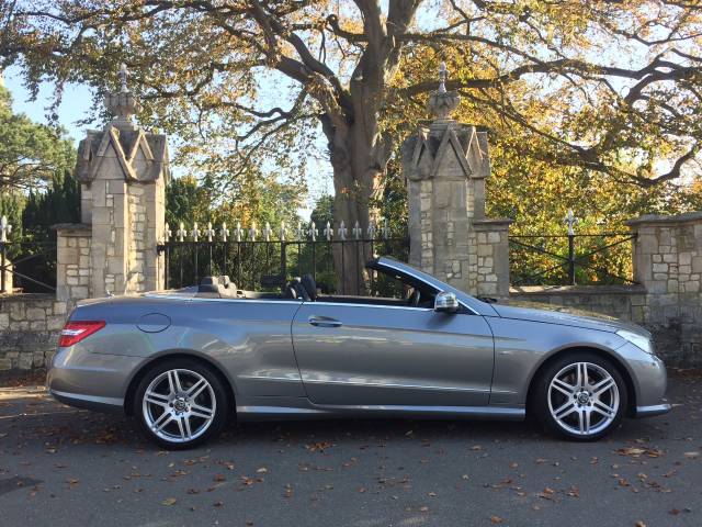 Mercedes-Benz E Class 2.1 E250 CDI BlueEFFICIENCY Sport 2dr Tip Auto Convertible Diesel Silver