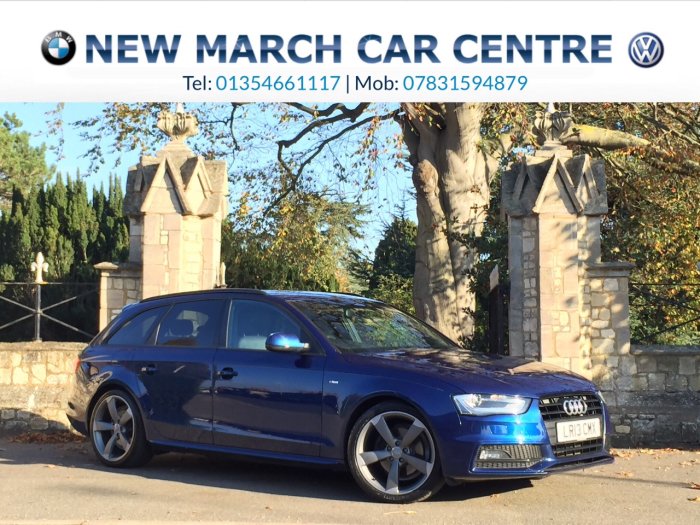 Audi A4 2.0 TDI 143 Black Edition 5dr Estate Diesel Scuba Blue