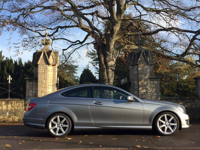 Mercedes-Benz C Class 2.1 C220 CDI AMG Sport Edition Coupe 2dr Auto [Premium] Coupe Diesel Palladium Silver