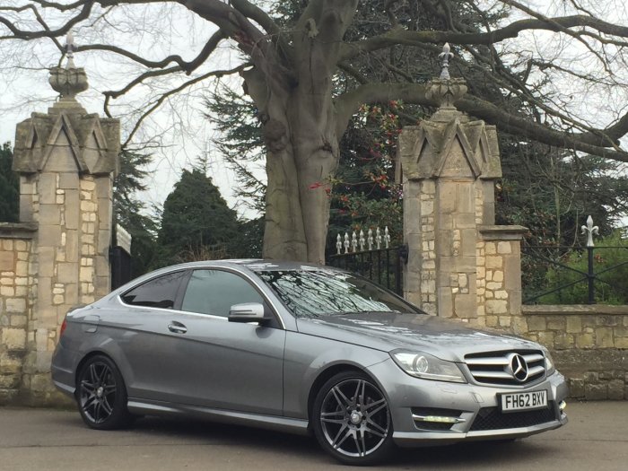 Mercedes-Benz C Class 2.1 C250 CDI BlueEFFICIENCY AMG Sport Plus 2dr Auto Coupe Diesel Silver