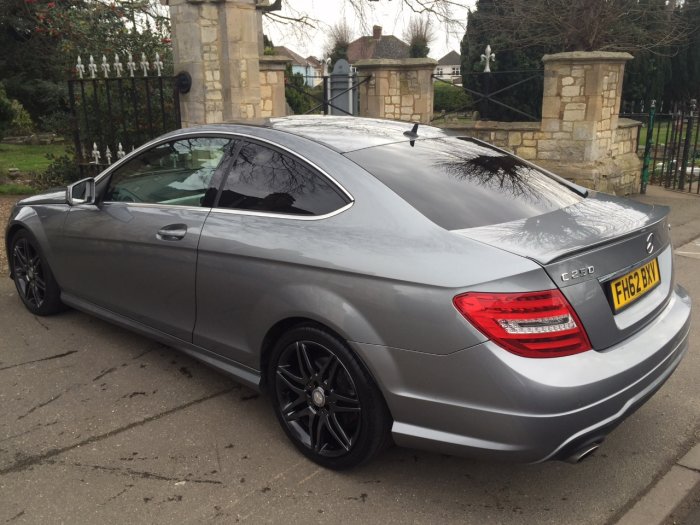 Mercedes-Benz C Class 2.1 C250 CDI BlueEFFICIENCY AMG Sport Plus 2dr Auto Coupe Diesel Silver