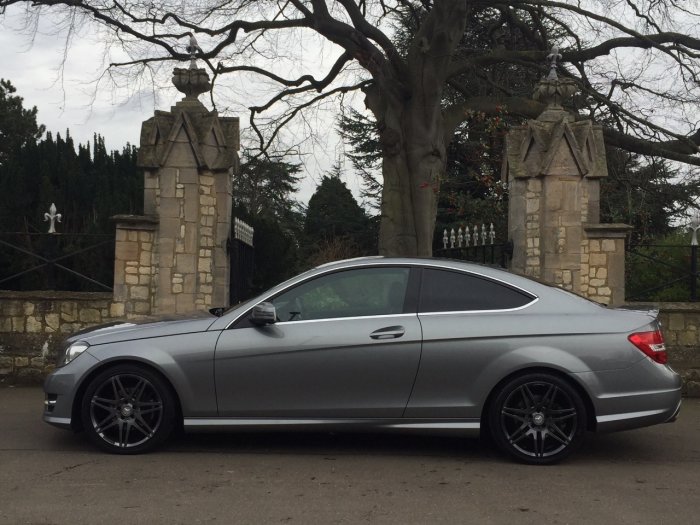 Mercedes-Benz C Class 2.1 C250 CDI BlueEFFICIENCY AMG Sport Plus 2dr Auto Coupe Diesel Silver