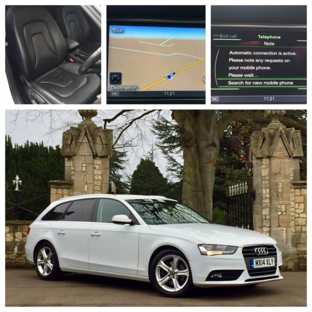 Audi A4 2.0 TDI Ultra 163 SE Technik Leather Sat Nav Estate Diesel White