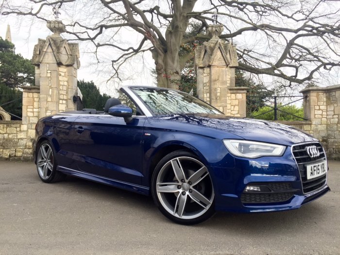 Audi A3 1.4 TFSI 150 S Line 2dr Convertible Petrol Blue