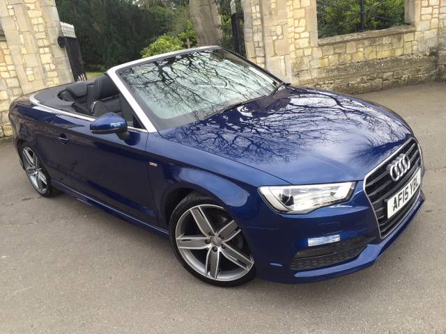 Audi A3 1.4 TFSI 150 S Line 2dr Convertible Petrol Blue