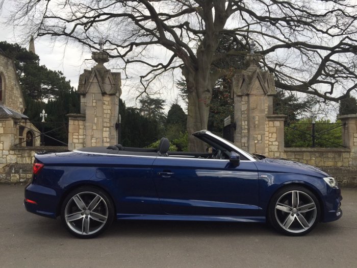 Audi A3 1.4 TFSI 150 S Line 2dr Convertible Petrol Blue