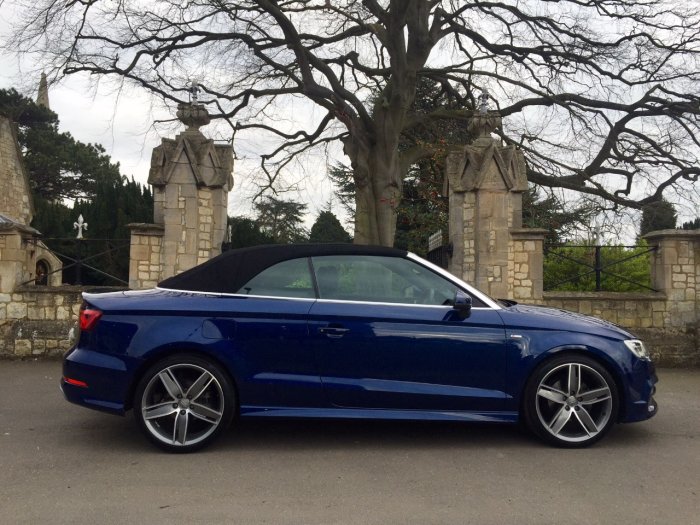 Audi A3 1.4 TFSI 150 S Line 2dr Convertible Petrol Blue