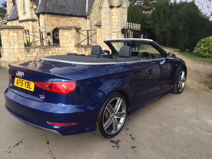 Audi A3 1.4 TFSI 150 S Line 2dr Convertible Petrol Blue