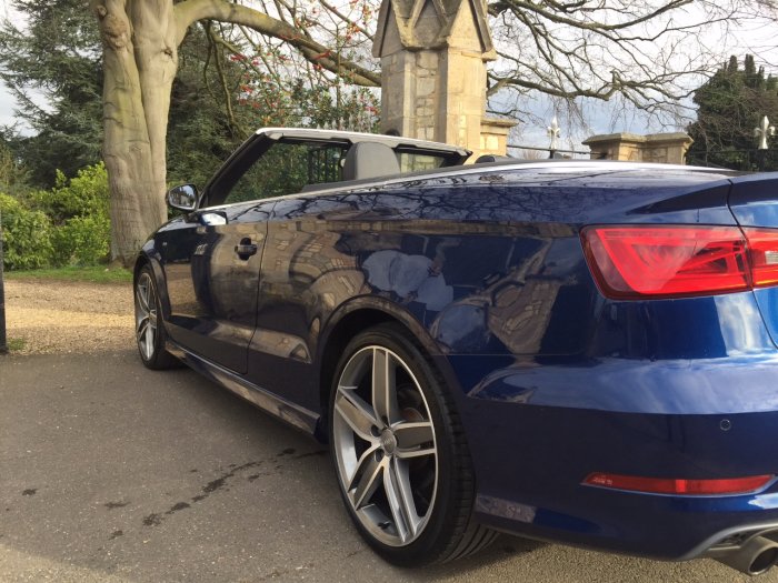 Audi A3 1.4 TFSI 150 S Line 2dr Convertible Petrol Blue