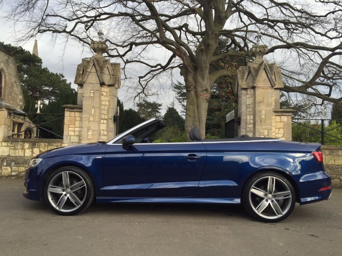 Audi A3 1.4 TFSI 150 S Line 2dr Convertible Petrol Blue