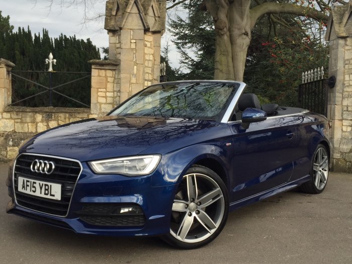 Audi A3 1.4 TFSI 150 S Line 2dr Convertible Petrol Blue