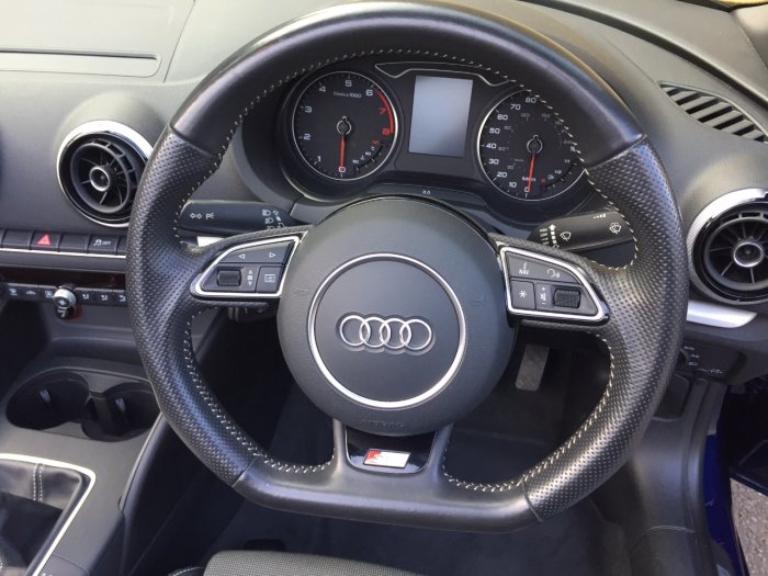 Audi A3 1.4 TFSI 150 S Line 2dr Convertible Petrol Blue