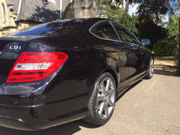 Mercedes-Benz C Class 2.1 C250 CDI BlueEFFICIENCY AMG Sport 2dr Auto Coupe Diesel Black