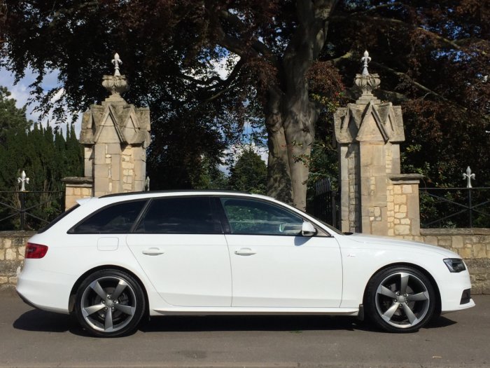 Audi A4 2.0 TDI 177 Quattro Black Edition 5dr Estate Diesel White