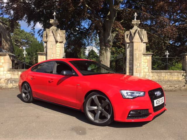 Audi A5 2.0 TDI 190 Quattro Black Edition Plus 5dr [5st] Hatchback Diesel Red