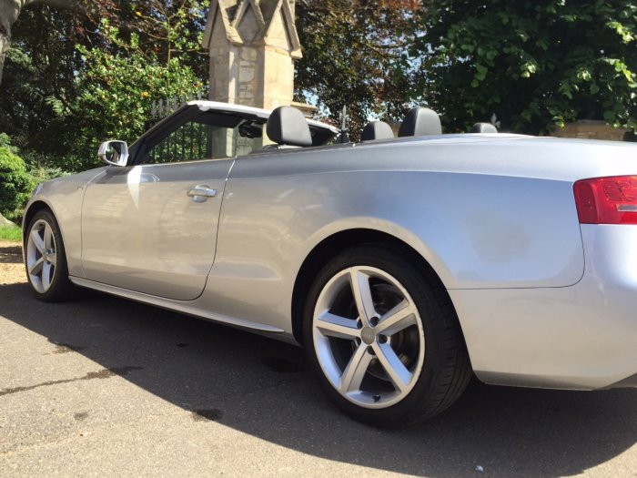 Audi A5 2.0 TDI S Line Cabriolet 2dr [Start Stop] Convertible Diesel Silver