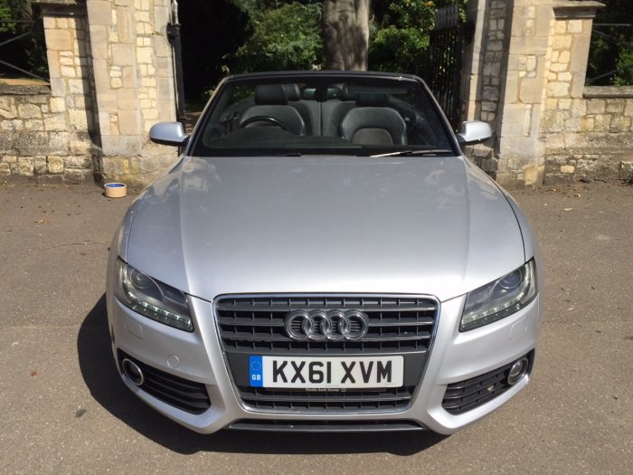 Audi A5 2.0 TDI S Line Cabriolet 2dr [Start Stop] Convertible Diesel Silver